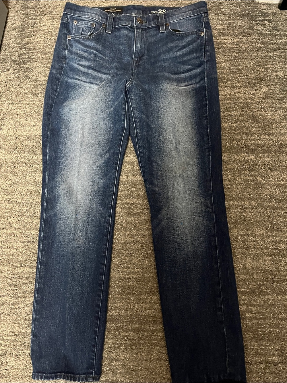 J. Crew Women's Medium Wash Boyfriend Jeans